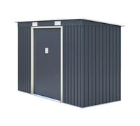 Rowlinson Trentvale 8X4 Metal Pent Shed Light Grey