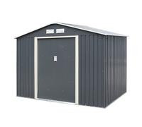 Rowlinson Trentvale Metal Apex Shed 8ft x 6ft, Dark Grey