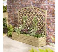 Rowlinson Trough Planter With Lattice - 1.8m