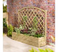 Rowlinson Trough Planter With Lattice - 1.8M