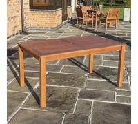 Rowlinson Willington Rectangular Table - 1.5 x 0.9 m, Brown