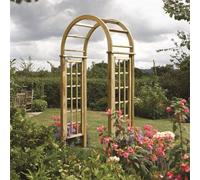 Rowlinson Wooden Round Top Arch 2.5m Primrose Natural One Size