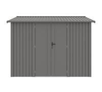 Rowlinsons 10 x 10 Feet Brentvale Premium Apex Shed - L304 x W296 x H228 cm in Grey Rowlinsons Grey