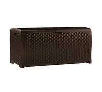 Rowlinsons 375L Missouri Storage Box - Resin - L65 x W127 x H65 cm - Java Brown Rowlinsons Brown