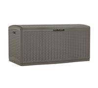 Rowlinsons 469L Minnesota Storage Box - Resin - L74 x W134 x H66 cm - Stone Grey Rowlinsons Grey