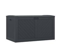 Rowlinsons 507L Colorado Storage Box, Resin, L76 x W125 x H71cm, Cyberspace Grey Rowlinsons Grey