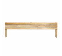Rowlinsons 6" Ledbury Border Edging (Pack of 2) - L120 x H35 cm in Brown Rowlinsons Brown