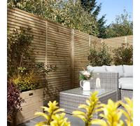 Rowlinsons 6ft x 5ft Cheshire Contemporary Screen (Pack of 3), L4 x W180 x H150cm in Brown Rowlinsons Brown