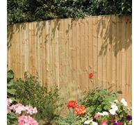 Rowlinsons 6x3 Vertical Board Panel Pressure Treated Pack of 3 in Brown Rowlinsons Brown