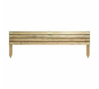 Rowlinsons 8" Ledbury Border Edging (Pack of 4) - L120 x W40 x H20 cm in Brown Rowlinsons Brown