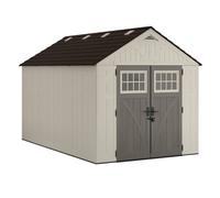 Rowlinsons 8 x 13 Tremont Shed - Resin - L403 x W255 x H262 cm in Light Beige Rowlinsons Light Beige
