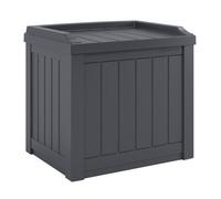 Rowlinsons 83L Florida Storage Box - Resin - L43 x W56 x H52 cm - Cyberspace Grey Rowlinsons Grey