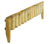 Rowlinsons 9" Border Fence 1.0m (Pack of 2) - L102 x W3.8 x H37.5 cm in Brown Rowlinsons Brown