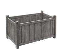 Rowlinsons Alderley Grey Rectangular Planter - L48.5 x W41.5 x H80 cm Rowlinsons Grey