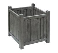Rowlinsons Alderley Grey Square Planter - L48.5 x W41.5 x H41.5 cm Rowlinsons Grey