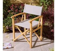 Rowlinsons Ascot Folding Directors Chair- L52.5 x W53.5 x H87 cm, Slate Grey Rowlinsons Grey