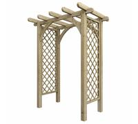 Rowlinsons Cheltenham Arch with Assembly - Timber - L129.5 x W179 x H225 cm in Brown Rowlinsons Brown