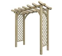 Rowlinsons Cheltenham Grand Arch with Assembly - Timber - L129.5xW220xH227 cm in Brown Rowlinsons Brown