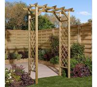 Rowlinsons Cherington Arch - Timber - L72 x W150 x H213.5 cm - Natural Finish in Brown Rowlinsons Brown