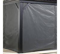 Rowlinson Curtains for Sojag Moreno Gazebo 3m x 4.3m, Grey
