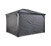 Rowlinsons Curtains for Sojag Ventura / Ventura II Gazebo 3m x 3.7m - Polyester in Grey Rowlinsons Grey
