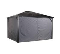 Rowlinson Curtains for Sojag Verona Gazebo 3m x 4.3m, Grey