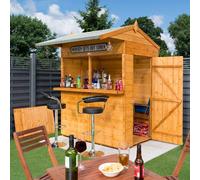 Rowlinsons Garden Bar with Assembly - L184 x W190 x H240 cm - Dipped in Brown Rowlinsons Brown