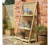 Rowlinsons Garden Creations Plant Stand - Timber - L54 x W90 x H180 cm - Natural in Brown Rowlinsons Brown