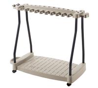 Rowlinsons Garden Tool Rack with Wheels - Resin - L51 x W107 x H89 cm in Taupe Rowlinsons Taupe
