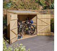 Rowlinsons Heritage Wallstore/Bike Store - L82.5 x W182.5 x H164 cm in Brown Rowlinsons Brown