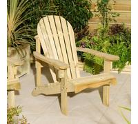 Rowlinson Lakeside Adirondack Chair, Brown