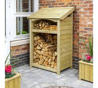 Rowlinsons Premium Heritage Single Log Store - Timber - L71 x W112 x H170 cm in Natural Rowlinsons Natural