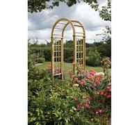 Rowlinsons Round Top Wooden Arch - L65 x W124 x H250 cm in Brown Rowlinsons Brown