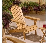 Rowlinsons Sandown Folding Adirondack Chair - Timber - L87 x W78.5 x H92 cm in Brown Rowlinsons Brown