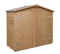 Rowlinsons Shiplap Apex Wallstore - With Floor - Timber - L87 x W186.5 x H166 cm in Brown Rowlinsons Brown