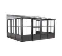Rowlinsons Sojag Charleston Conservatory 3m x 4m - L308.9 x W404 x H244.5 cm in Grey Rowlinsons Grey