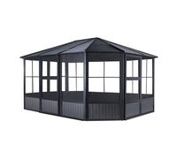 Rowlinsons Sojag Charleston Solarium 3.7m x 4.6m - L383.6 x W488.6 x H280.8 cm in Grey Rowlinsons Grey