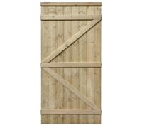 Rowlinsons Tongue & Groove Square Top Gate - Wood - L4.5 x W90 x H181.5 cm in Brown Rowlinsons Brown