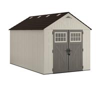 Rowlinsons Tremont Shed 8' x 13' with Assembly - Resin - L403 x W255 x H262 cm in Beige Rowlinsons Beige
