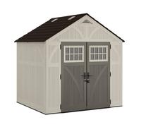 Rowlinsons Tremont Shed 8' x 7' with Assembly - Resin - L218 x W255 x H262 cm in Beige Rowlinsons Beige