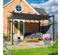 Rowlinsons Venetian 4x3 Canopy - Aluminium - L300 x W395.5 x H234.5 cm - Grey Rowlinsons Grey