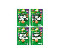Rowntree Fruit Pastilles Sharing Bag Sweets Bundle - x4 143g Sharing Pouches