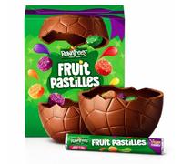 Rowntree's Fruit Pastilles Milk Chocolate Large Easter Egg With Fruit Pastilles Tube Perfect For Easter Egg Hunt School Offices Great For Gifts Kids Adults
