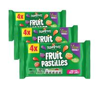 Rowntrees Fruit Pastilles Sweets Tube Multipack, Vegan Friendly, 4 x 52.5g (Pack of 3)