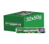 Rowntree's Fruit Pastilles Sweets Tubes, Vegan Friendly, 32 x 50 g
