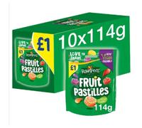 Rowntree's Fruit Pastilles Vegan Friendly Sweets Sharing Bag 114g x Case of 20
