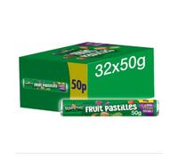 Rowntree's Fruit Pastilles Vegan Friendly Sweets Tube 50g 50p x Case of 32