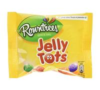 Rowntree's Jelly Tots Sweets Bag - Soft & Chewy Fruit, 42g | Multipack of 36