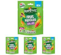 Rowntree's Lollies Fruit Pastilles Sweets Sharing Bag 130g (Pack of 4)