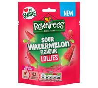 Rowntree's Lollies Sour Watermelon Flavour Sweets Sharing Bag, 130g | Pack of 1